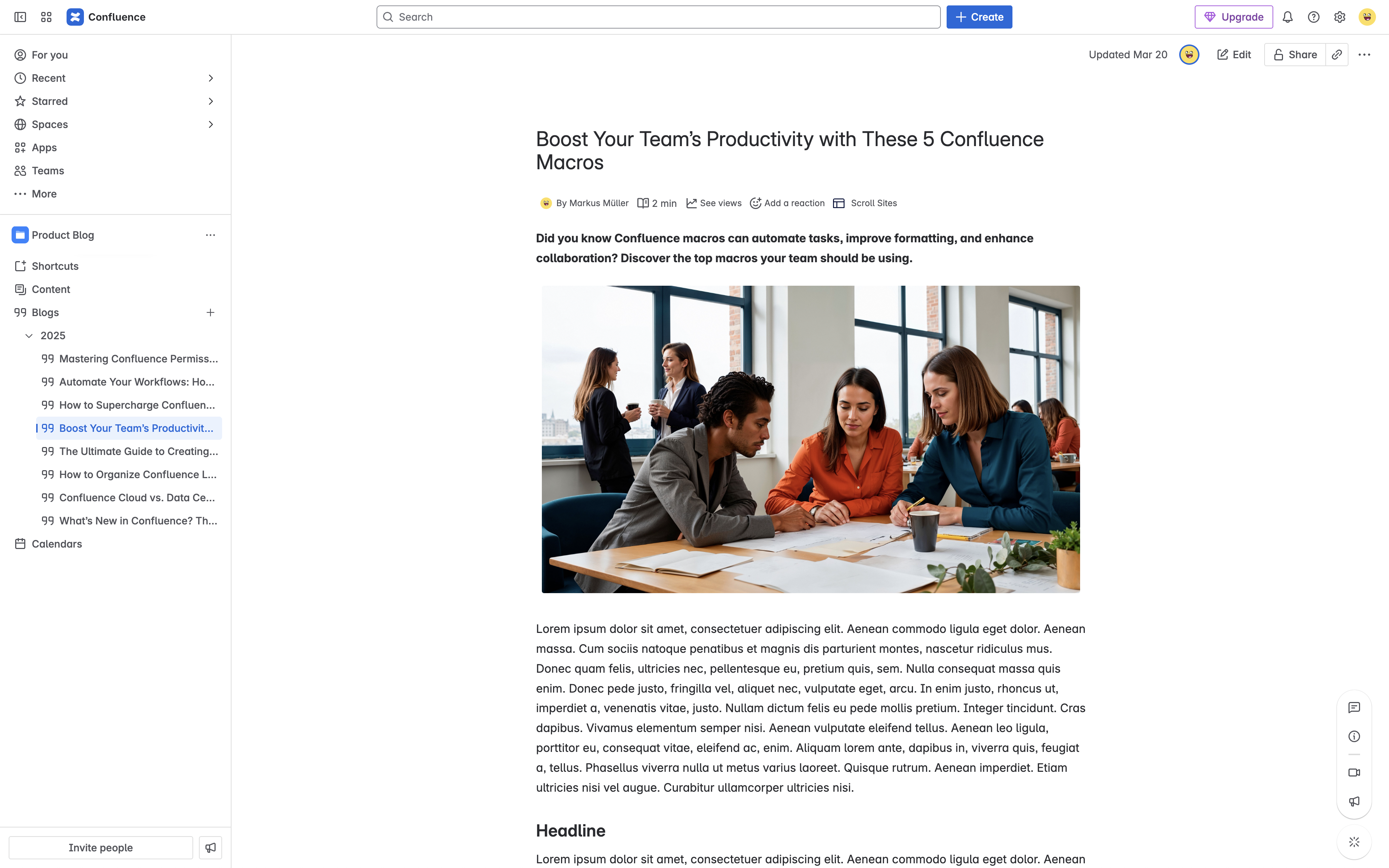 Blogging From Confluence Made Easy Illustration