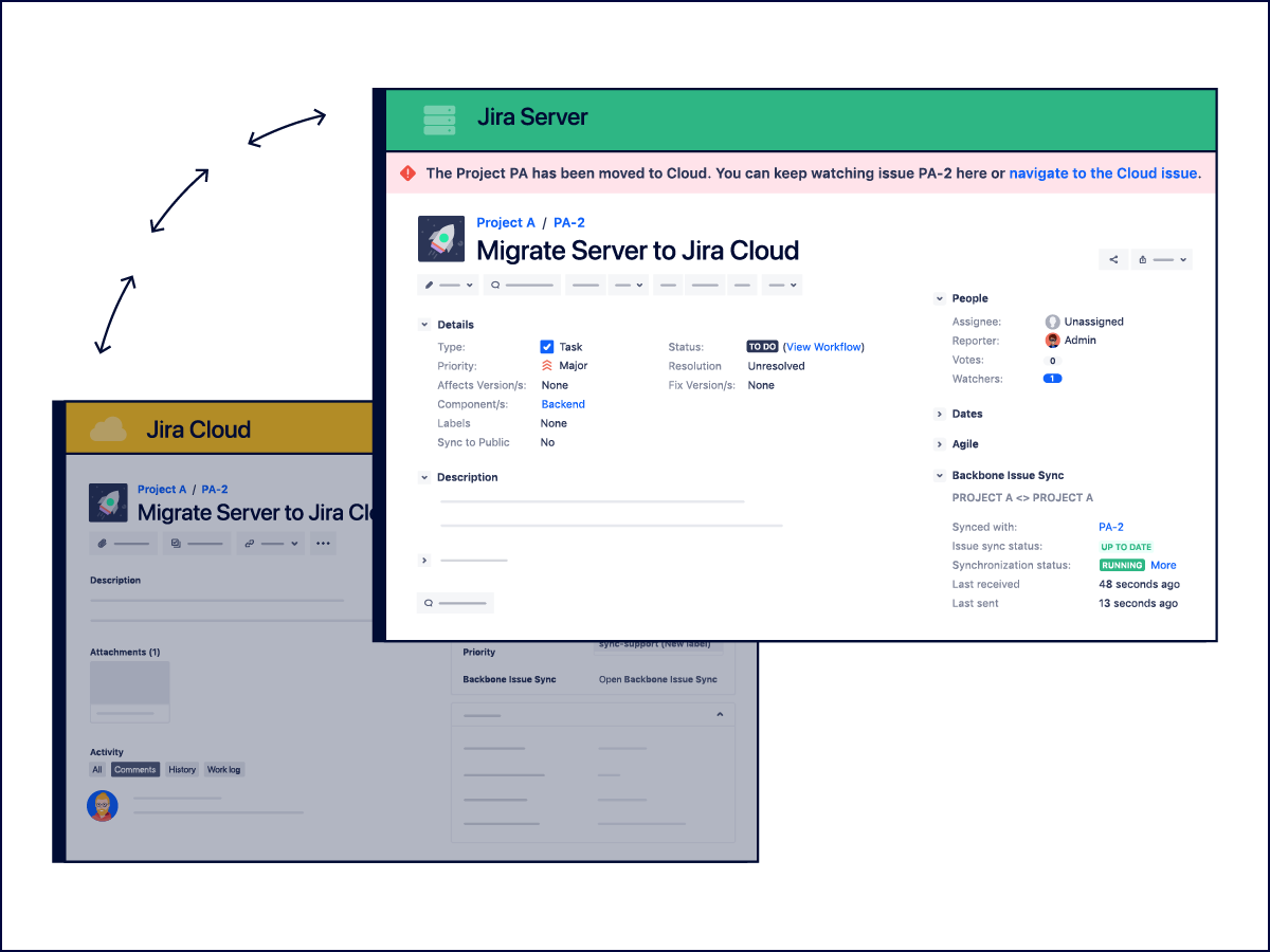 Migrate to Jira Cloud in Phases Illustration