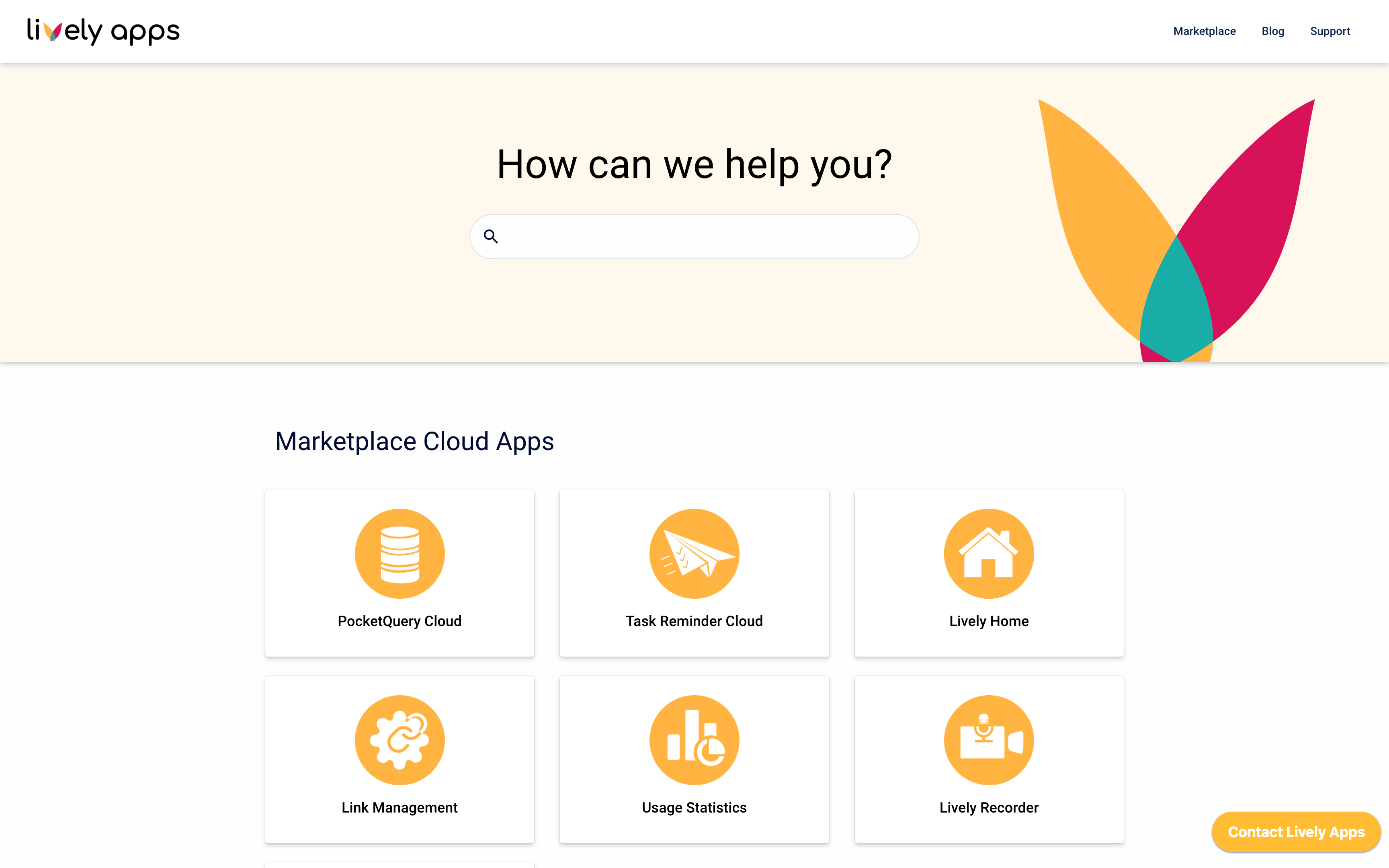 Image showing Lively Apps Help Center