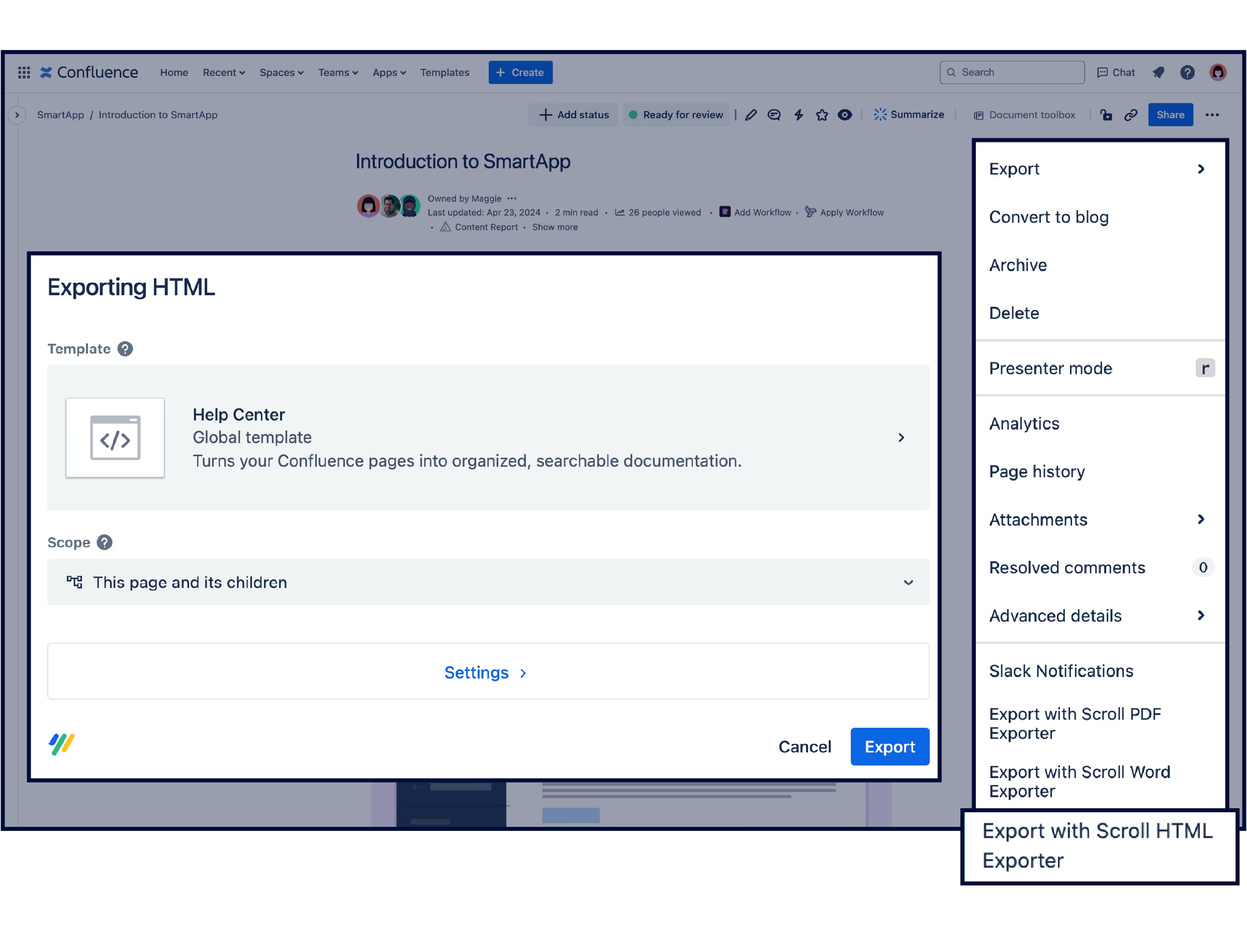 Flexible Export Options Illustration