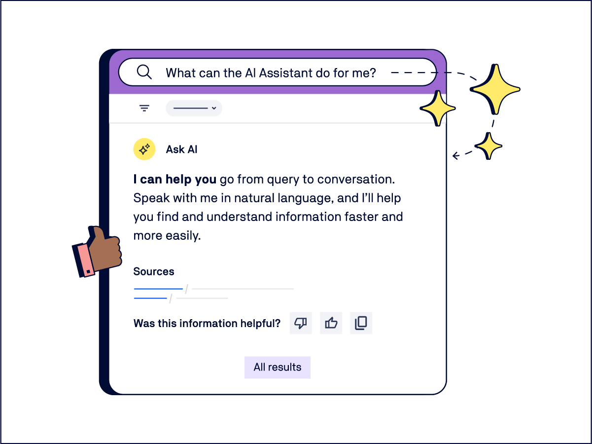 Fast, AI-Powered Search Illustration