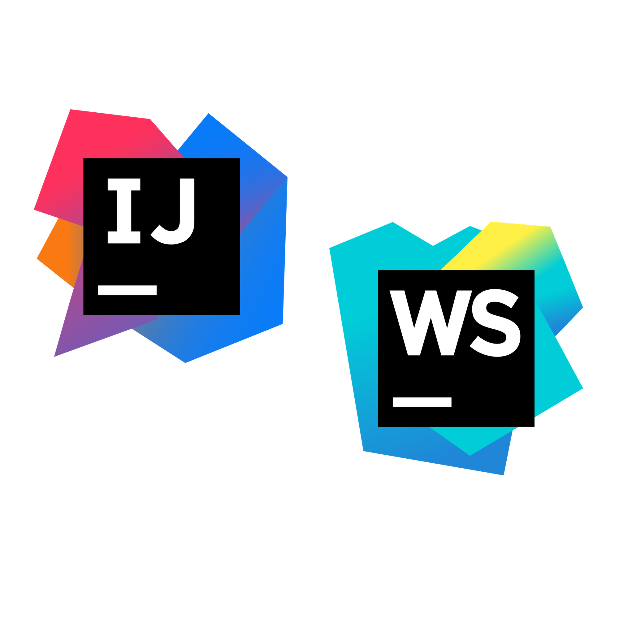 IntelliJ and Webstorm logos