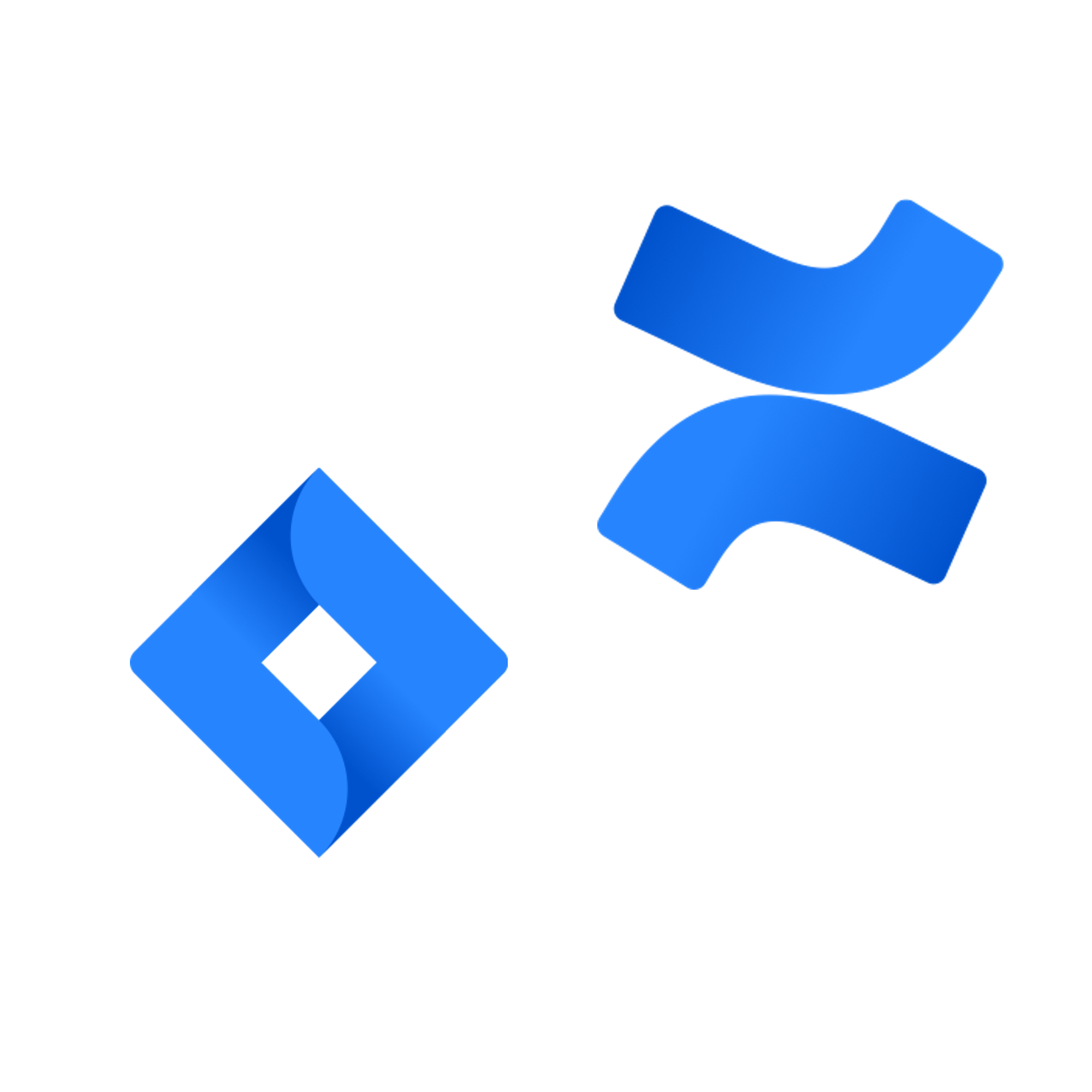 Atlassian Jira and Atlassian Confluence logos
