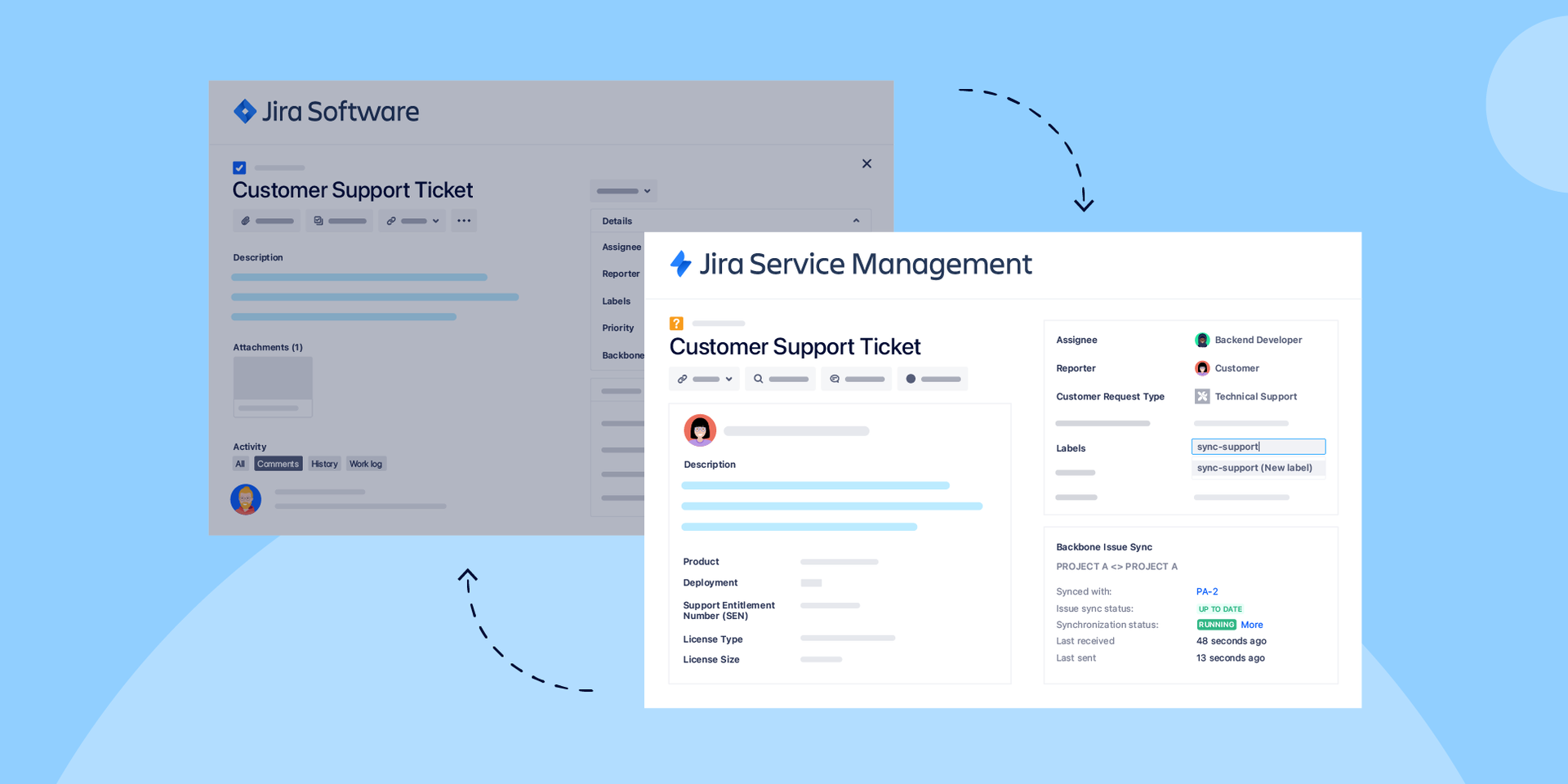 Connect JSM with Jira Software